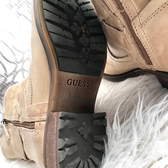 Guess Tan/Camel Leather Strappy Boots 👢 - Picture 7 of 8